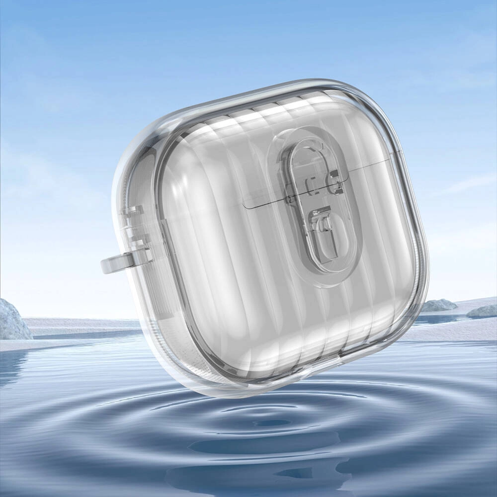 Airpods Uyumlu 4 Kılıf Kenarları Renkli Şeffaf Dilimli Silikon Zore Airbag 40 Kılıf