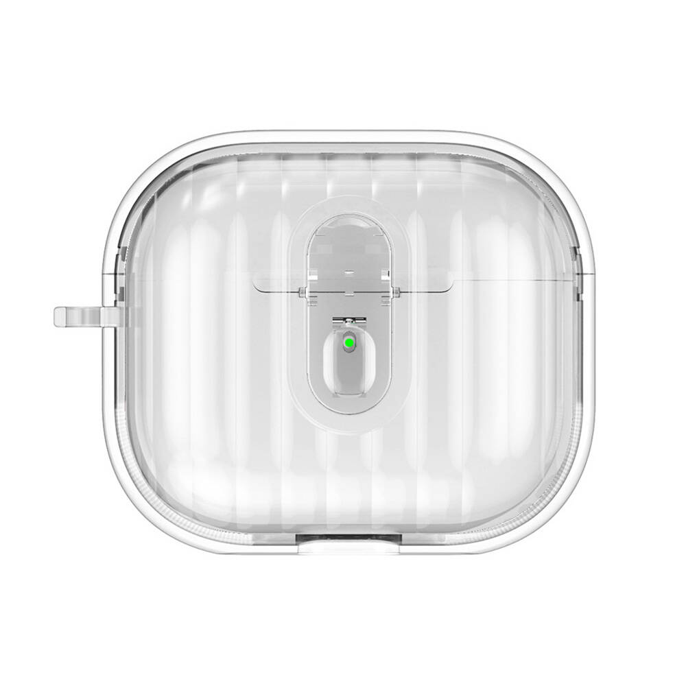 Airpods Uyumlu 4 Kılıf Kenarları Renkli Şeffaf Dilimli Silikon Zore Airbag 40 Kılıf