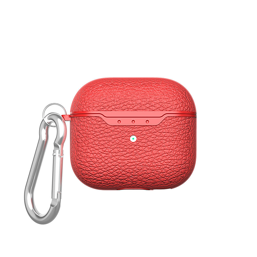 Airpods Uyumlu 4 Kılıf Zore Airbag 03 Silikon-Kırmızı