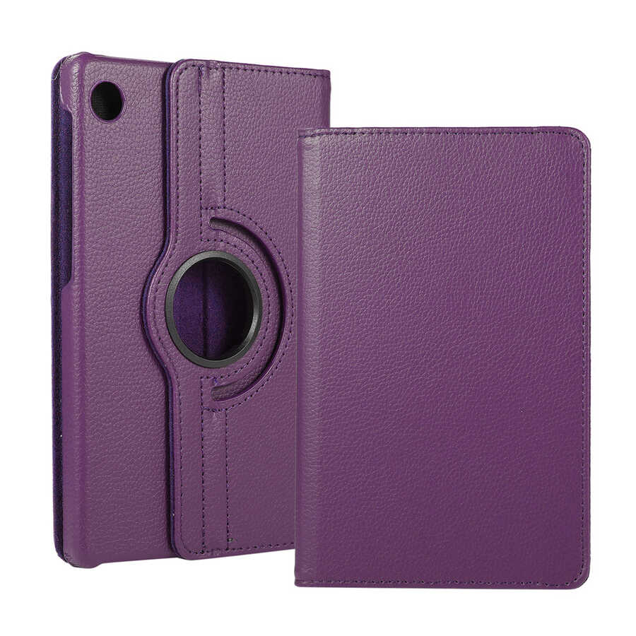 Honor Pad X8 Zore Dönebilen Standlı Kılıf-Mor