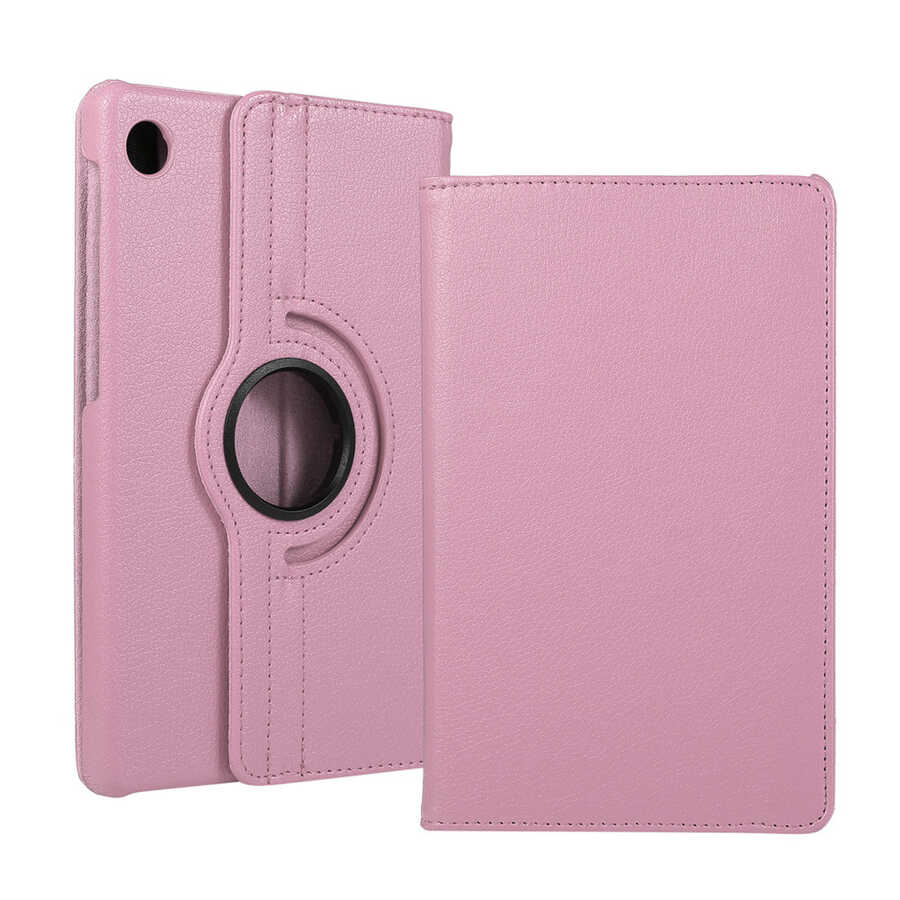 Honor Pad X8 Zore Dönebilen Standlı Kılıf-Pembe açık