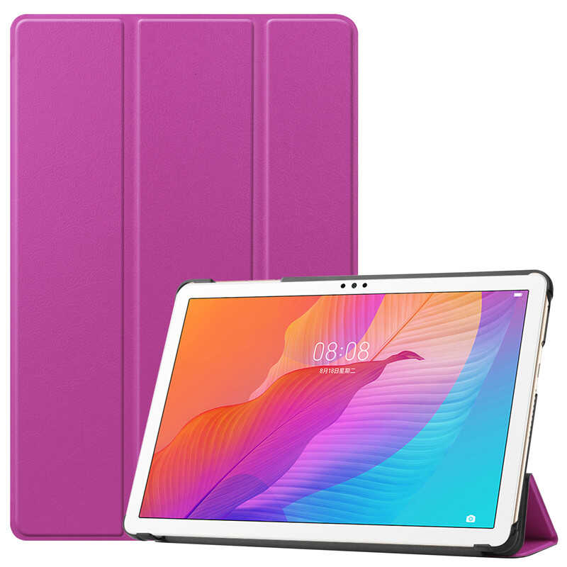 Honor Pad X8 Zore Smart Cover Standlı 1-1 Kılıf-Pembe
