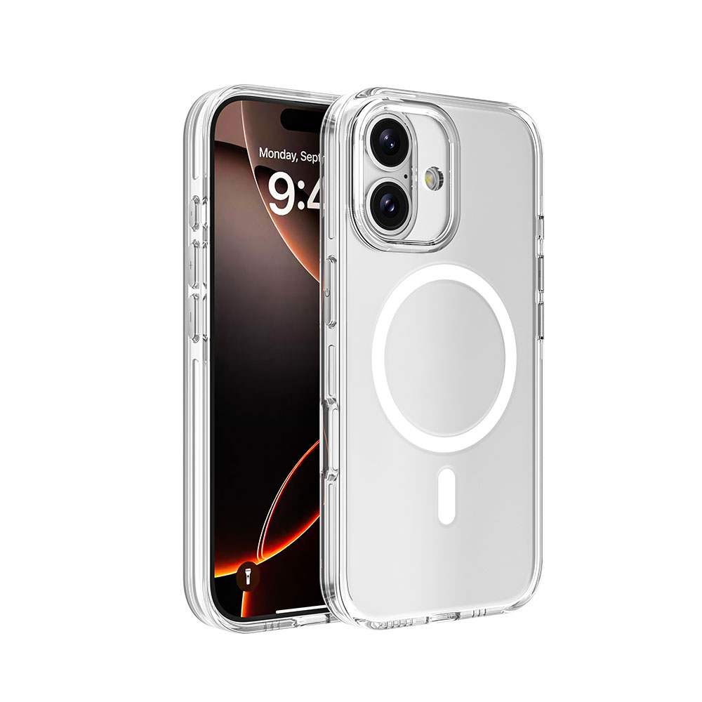 iPhone Uyumlu 16 Kılıf M-safe Şarj Özellikli Kamera Korumalı Zore Kripto Kapak
