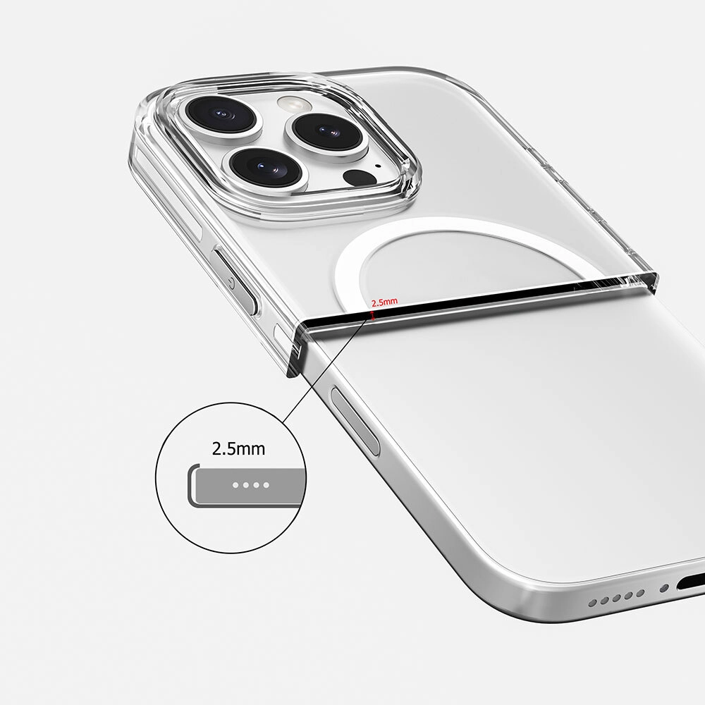 iPhone Uyumlu 16 Pro Kılıf M-safe Şarj Özellikli Kamera Korumalı Zore Kripto Kapak