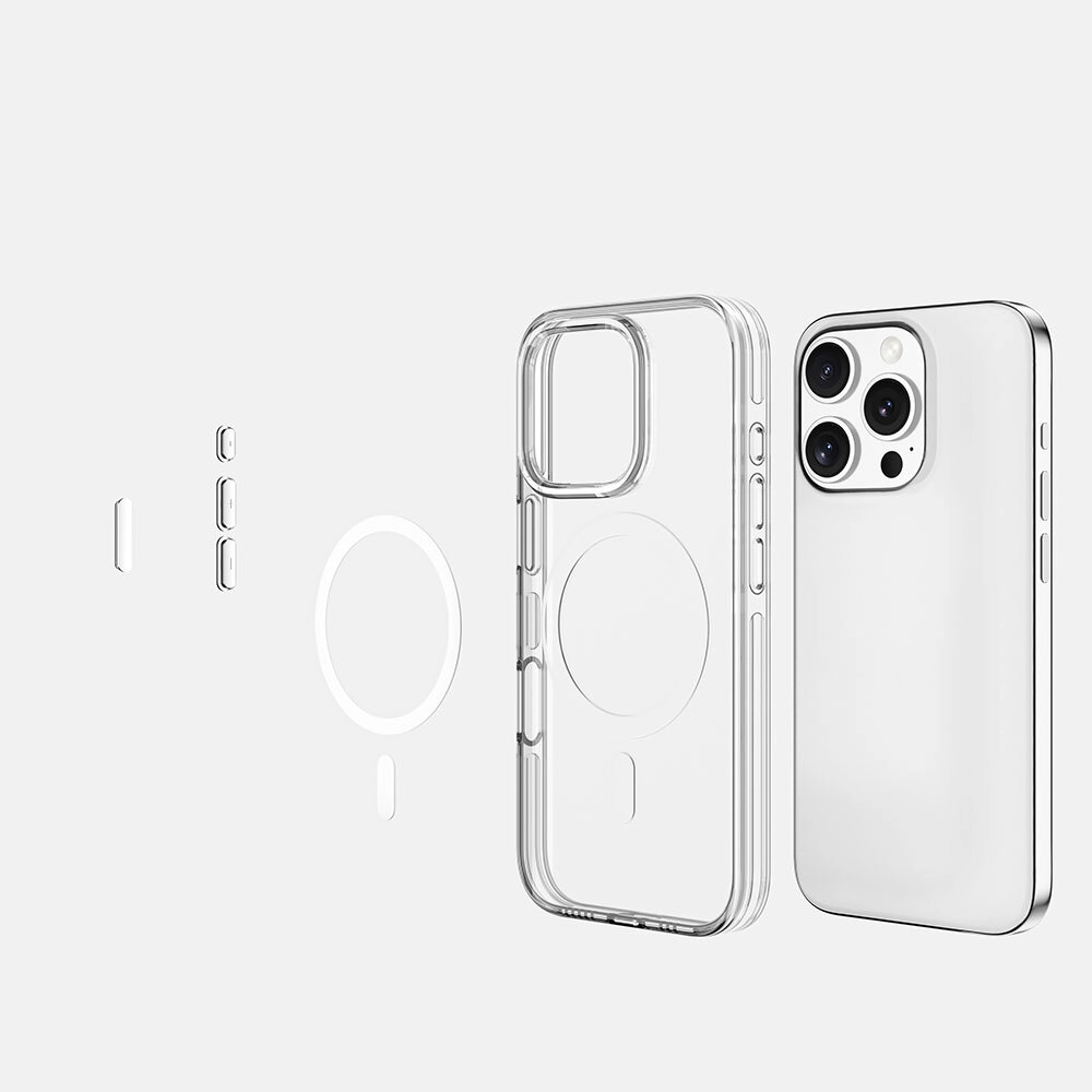 iPhone Uyumlu 16 Pro Kılıf M-safe Şarj Özellikli Kamera Korumalı Zore Kripto Kapak