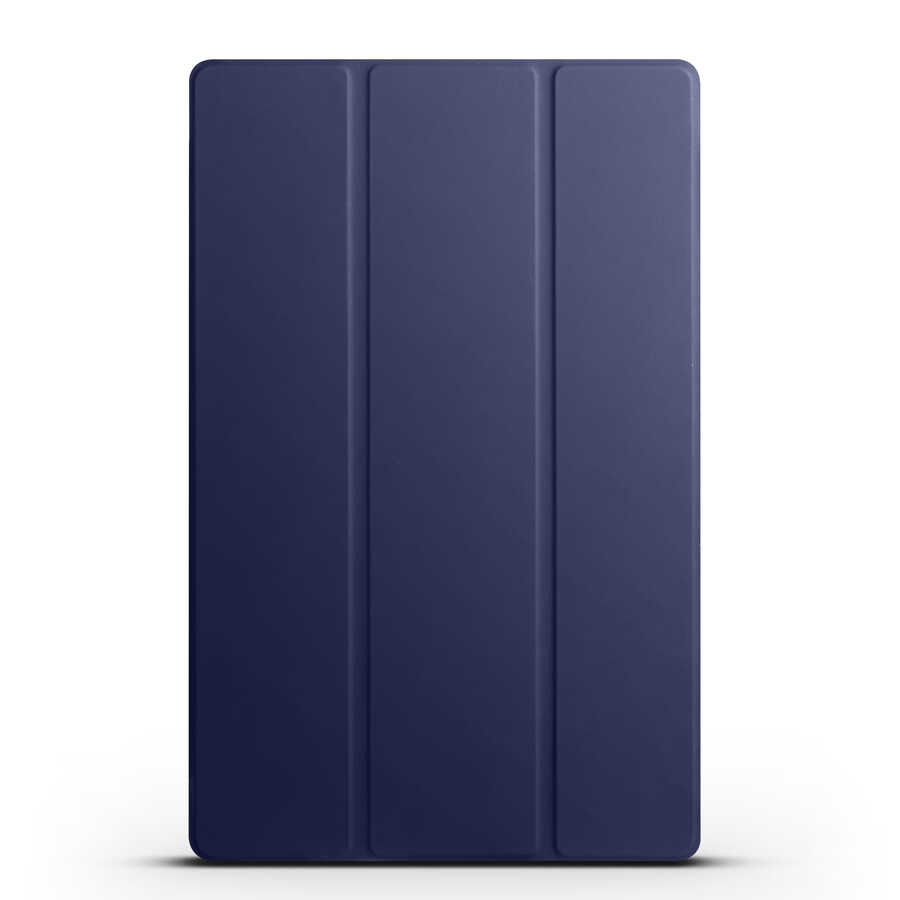 Galaxy Uyumlu Tab S10 Plus Zore Smart Cover Standlı 1-1 Kılıf-Lacivert
