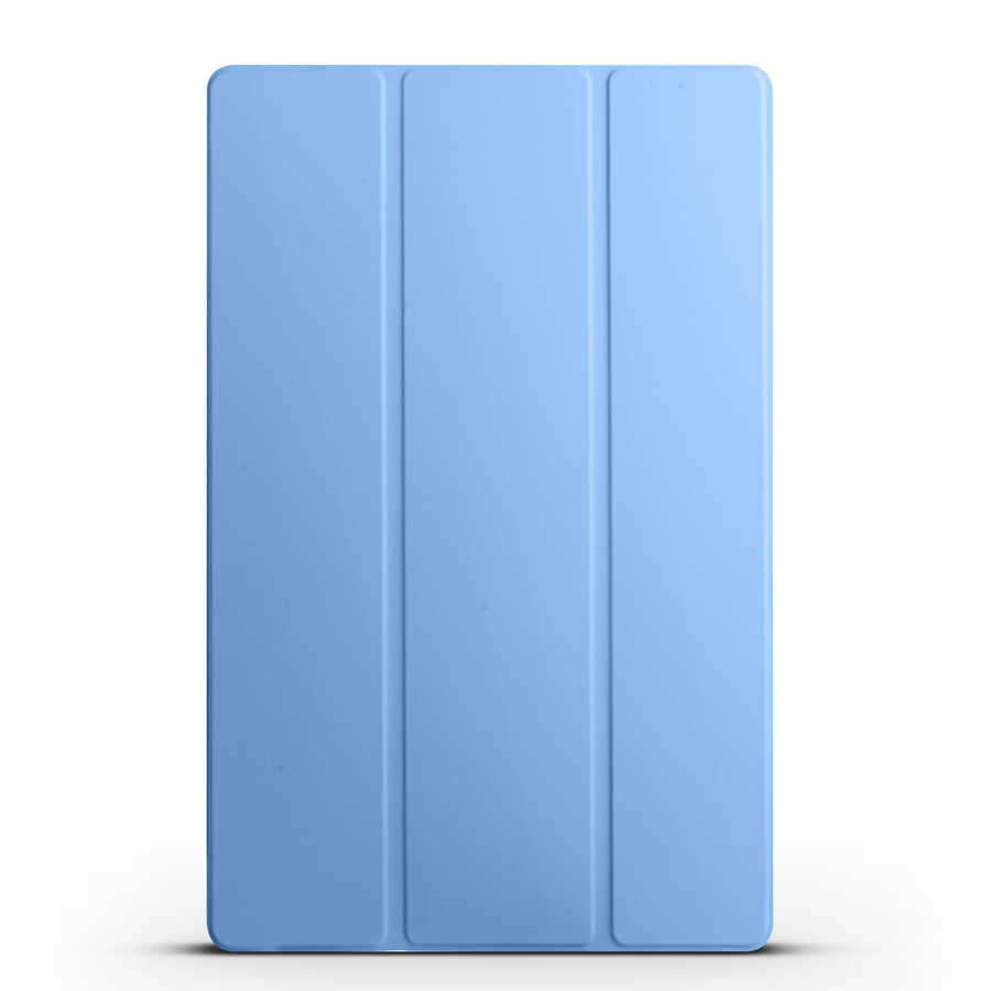 Galaxy Uyumlu Tab S10 Plus Zore Smart Cover Standlı 1-1 Kılıf-Mavi