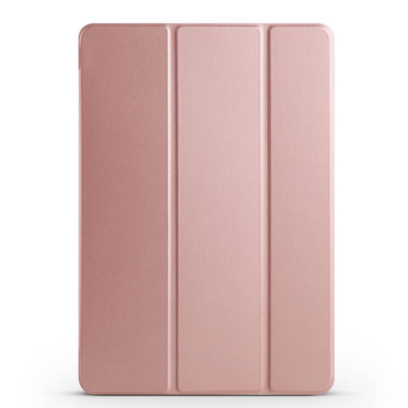 Galaxy Uyumlu Tab S10 Plus Zore Smart Cover Standlı 1-1 Kılıf-Rose gold