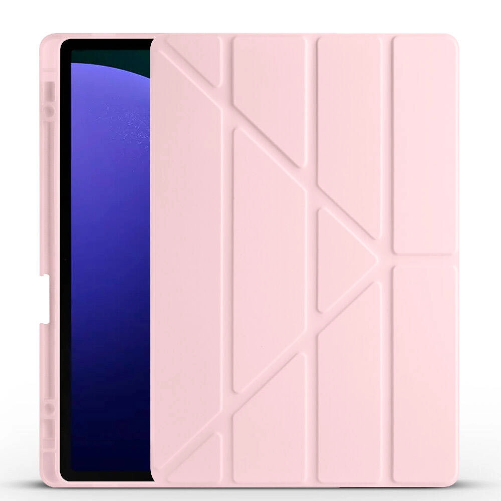 Galaxy Uyumlu Tab S10 Plus Kılıf Zore Tri Folding Kalem Bölmeli Standlı Kılıf