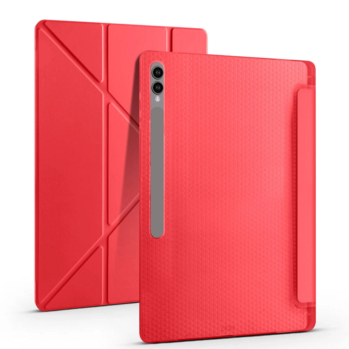 Galaxy Uyumlu Tab S10 Ultra Kılıf Zore Tri Folding Kalem Bölmeli Standlı Kılıf