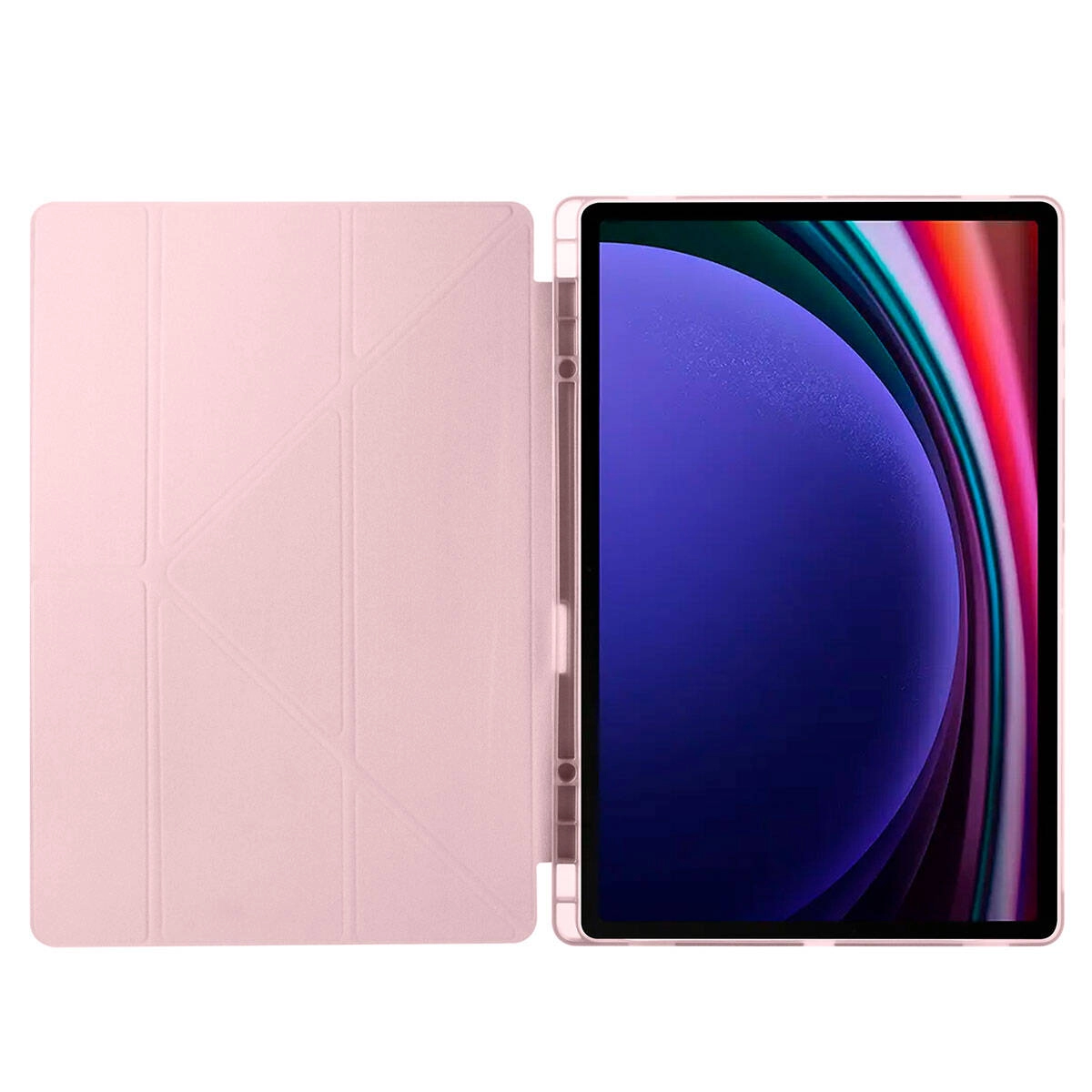 Galaxy Uyumlu Tab S10 Ultra Kılıf Zore Tri Folding Kalem Bölmeli Standlı Kılıf