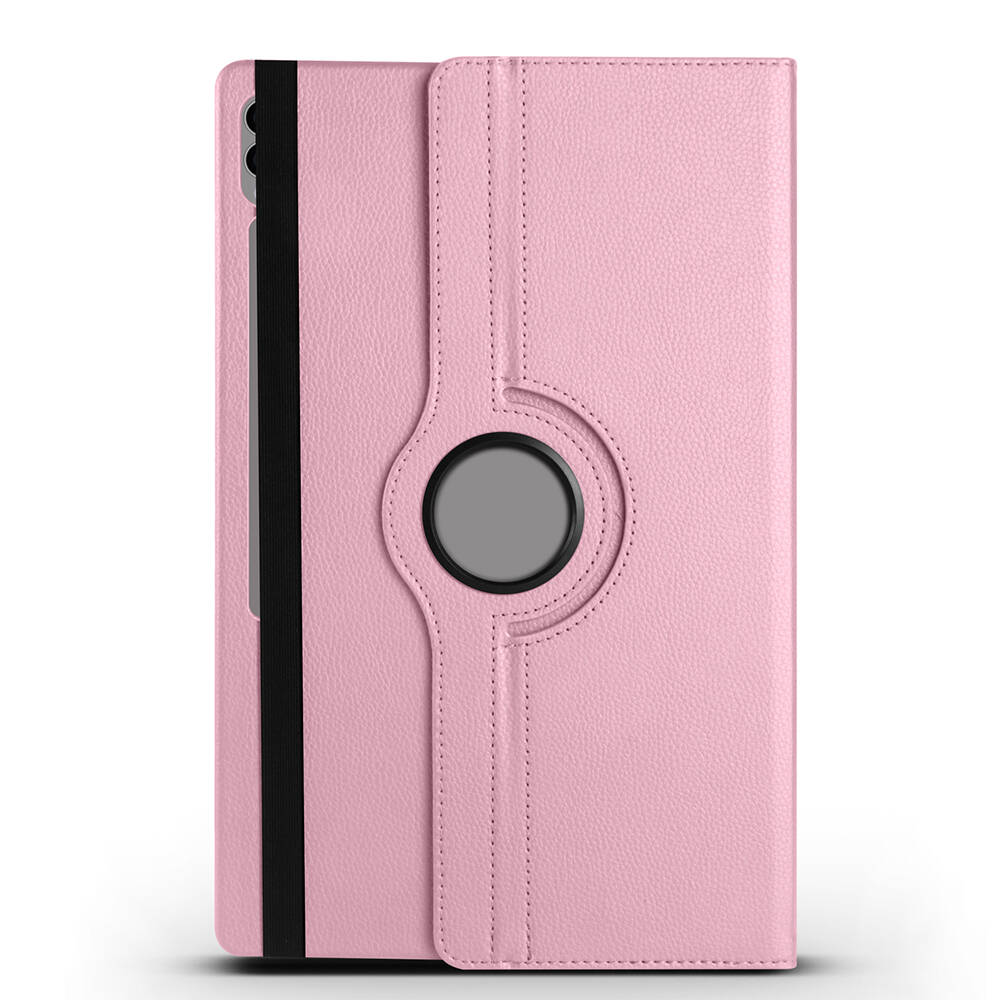 Galaxy Uyumlu Tab S10 Ultra Zore Dönebilen Standlı Kılıf-Pembe