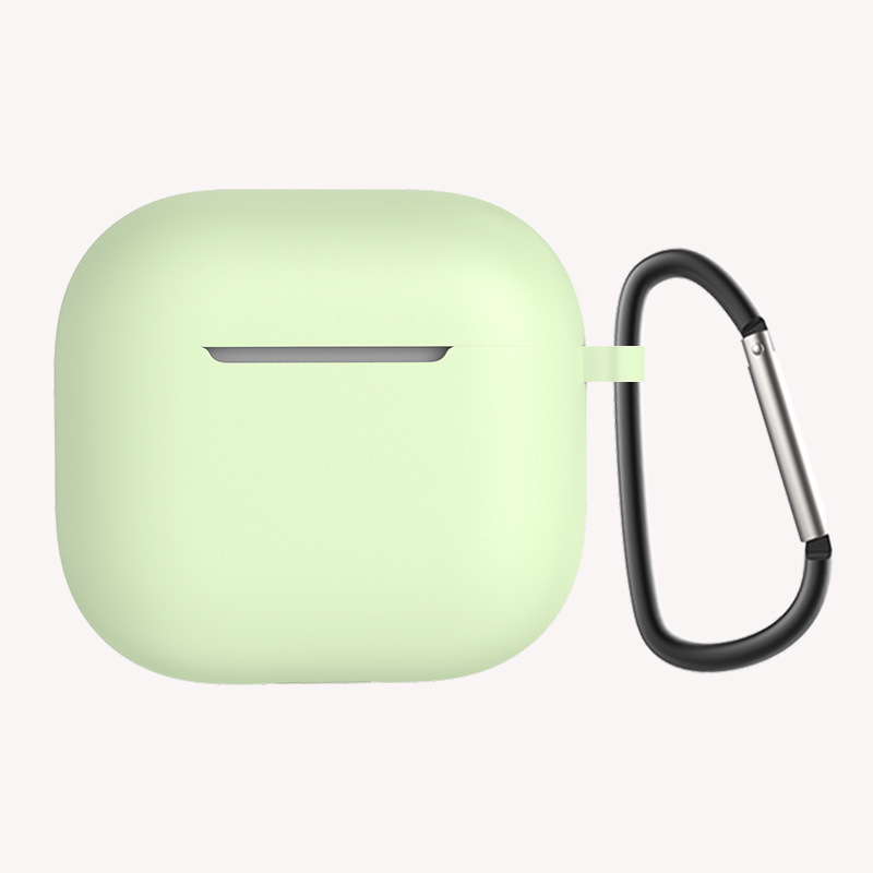 Airpods Uyumlu 4 Zore Standart Silikon Kılıf-Açık yeşil