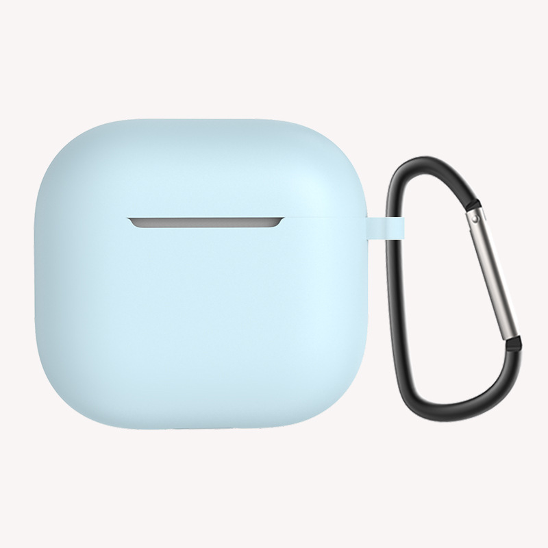 Airpods Uyumlu 4 Zore Standart Silikon Kılıf-Mavi açık