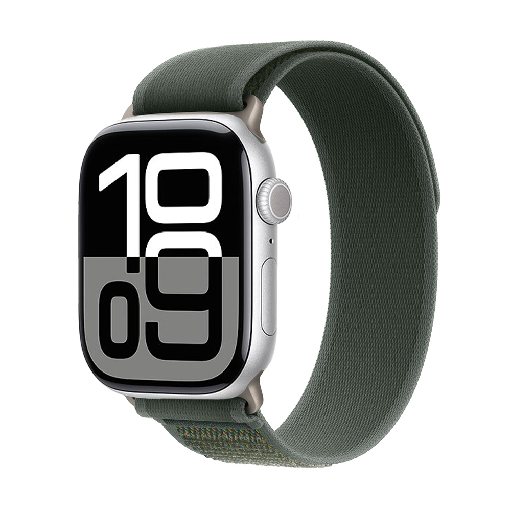Watch 10 42mm Zore KRD-77 Hasır Kordon-Yeşil