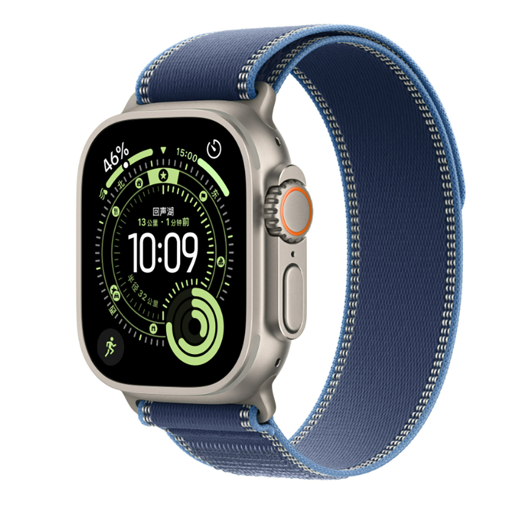 Watch 10 46mm Zore KRD-77 Hasır Kordon-Açık mavi