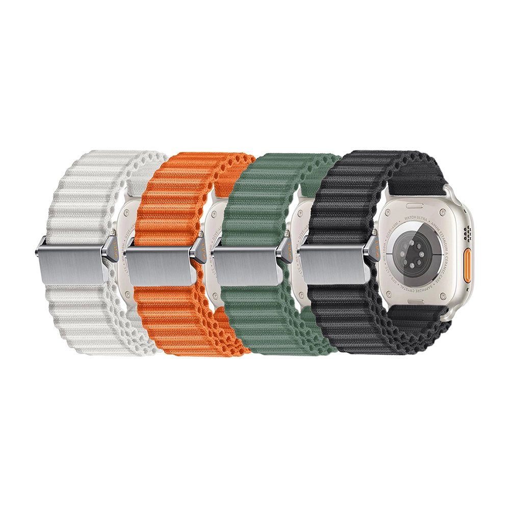 Watch 44mm Zore KRD-123 Naylon Kumaş Hasır Örgülü Kordon