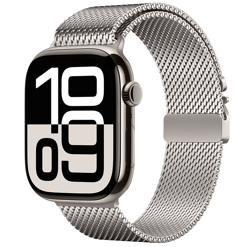 Watch 10 42mm Zore KRD-121 Metal Hasır Kordon-Starlight