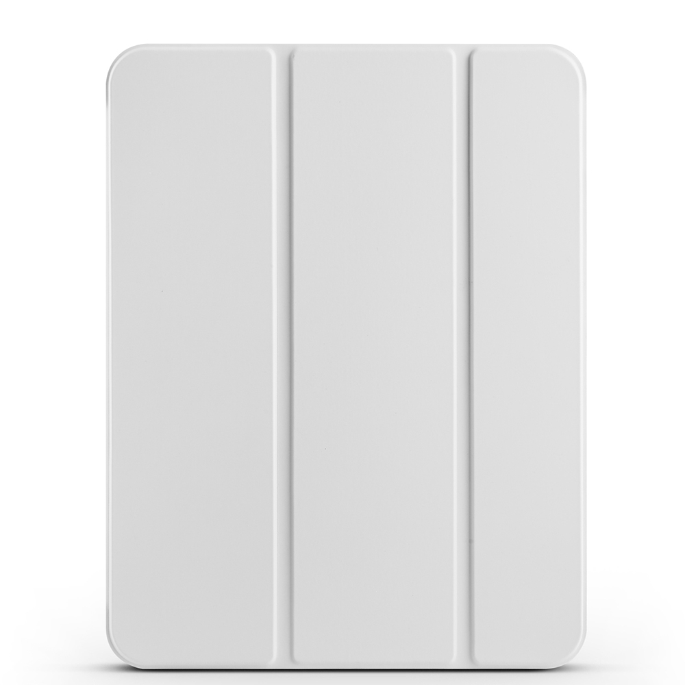 iPad Uyumlu 10.9 2022 (10.Nesil) Zore Smart Cover Kalem Bölmeli Standlı 1-1 Kılıf-Gri