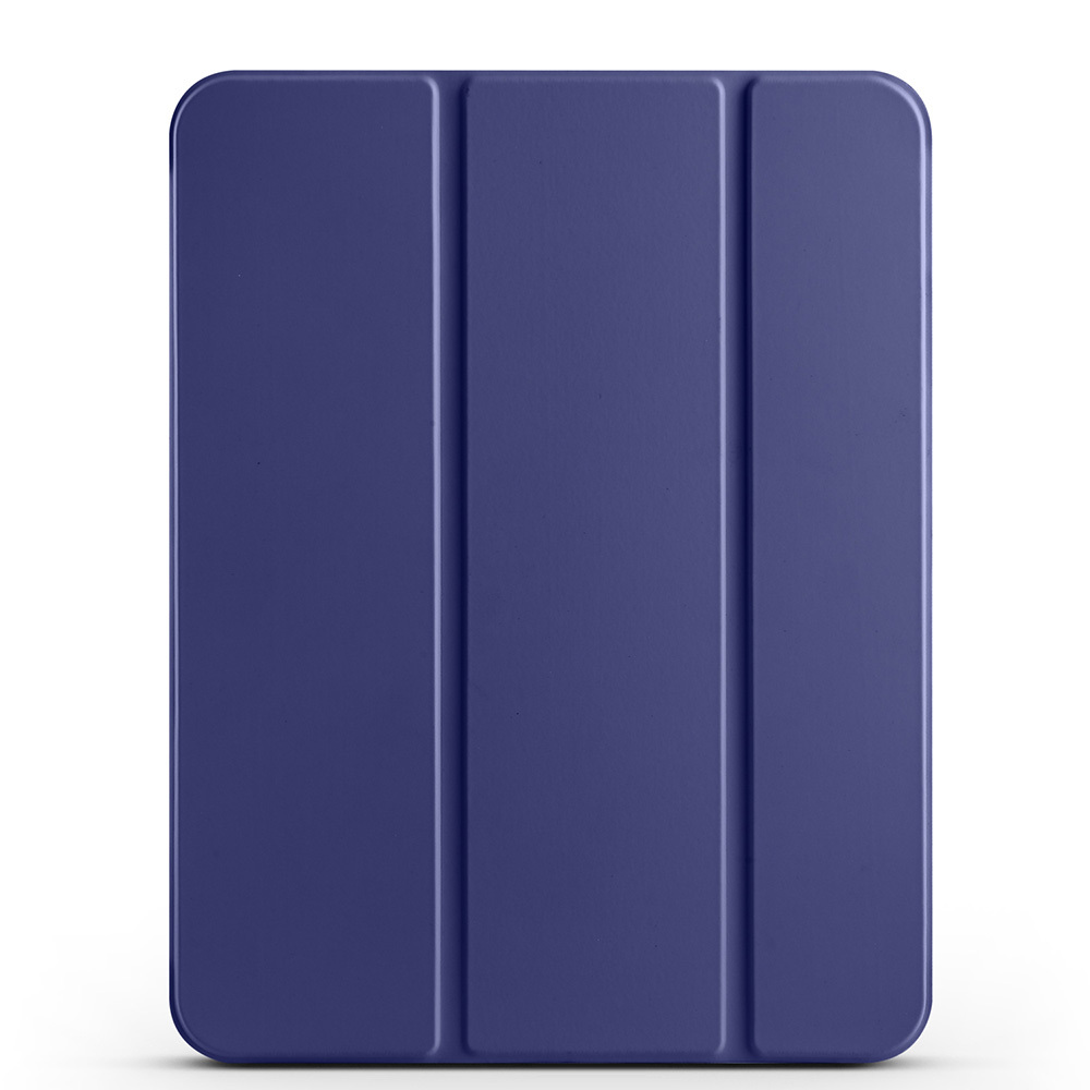iPad Uyumlu 10.9 2022 (10.Nesil) Zore Smart Cover Kalem Bölmeli Standlı 1-1 Kılıf-Lacivert