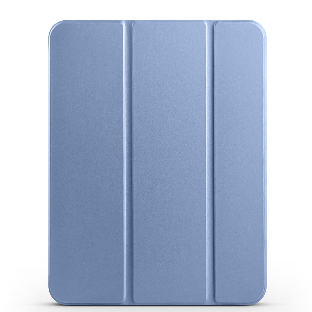 iPad Uyumlu 10.9 2022 (10.Nesil) Zore Smart Cover Kalem Bölmeli Standlı 1-1 Kılıf-Petrol mavi