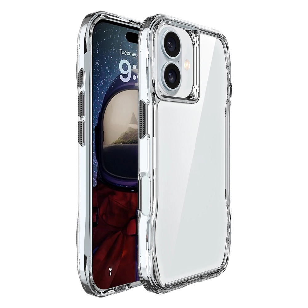 iPhone Uyumlu 16 Kılıf Airbagli Şeffaf Zore İncek Kapak