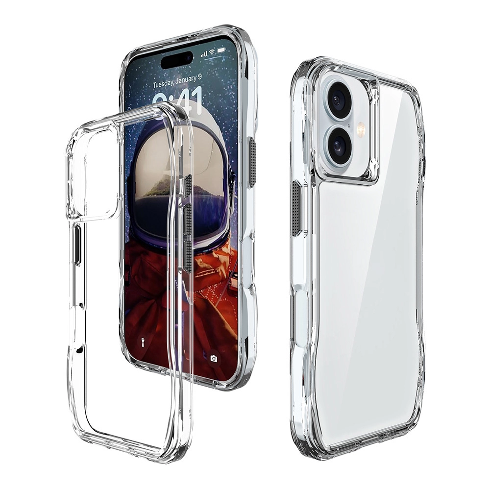 iPhone Uyumlu 16 Kılıf Airbagli Şeffaf Zore İncek Kapak