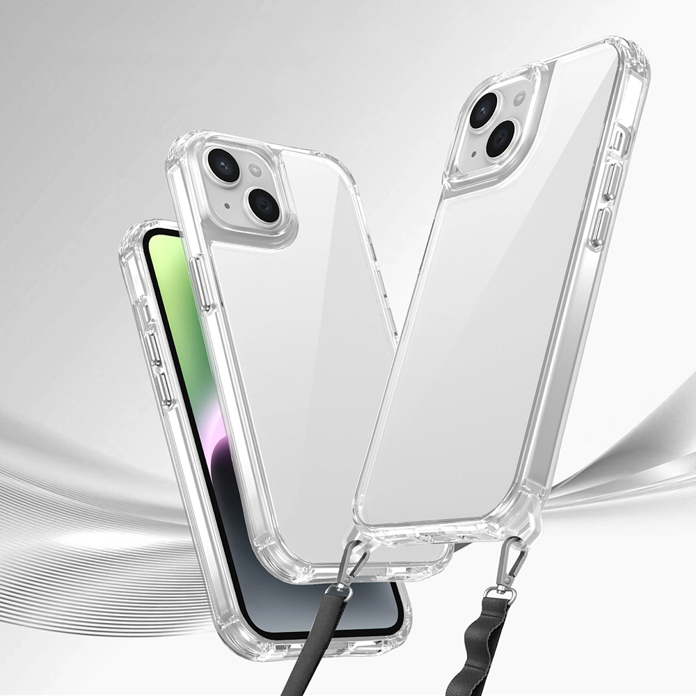 iPhone Uyumlu 14 Kılıf Airbagli Takılabilir Askı Aparatlı Zore Snap Silikon Kapak