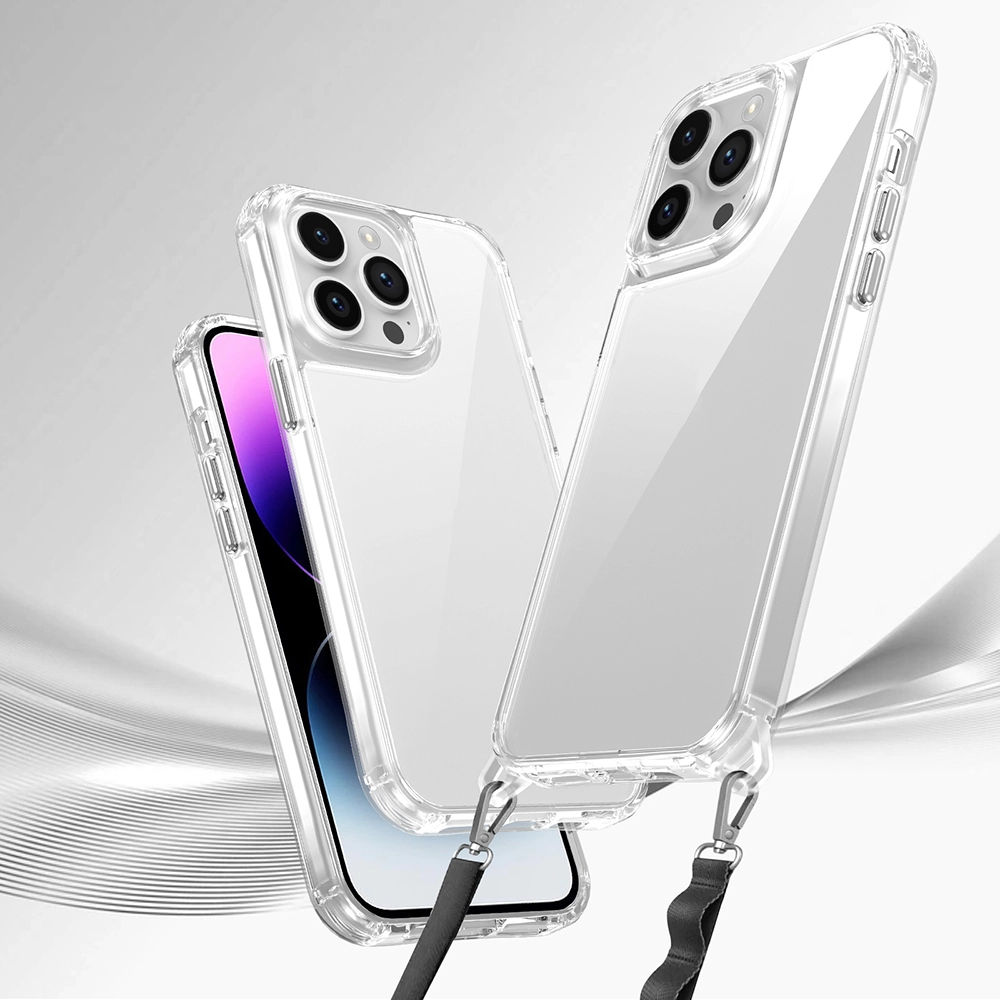 iPhone Uyumlu 14 Pro Max Kılıf Airbagli Takılabilir Askı Aparatlı Zore Snap Silikon Kapak