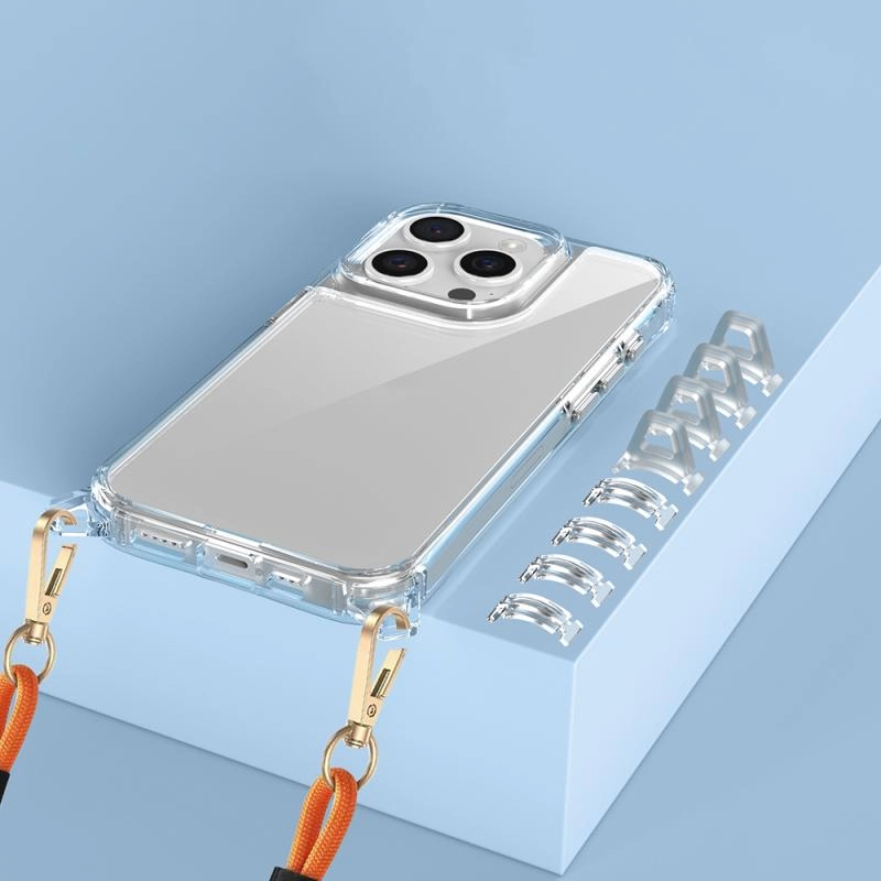 iPhone Uyumlu 15 Pro Max Kılıf Airbagli Takılabilir Askı Aparatlı Zore Snap Silikon Kapak
