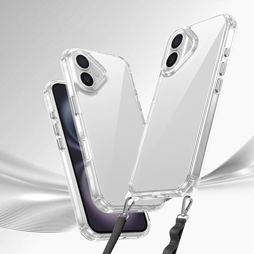 iPhone Uyumlu 16 Plus Kılıf Airbagli Takılabilir Askı Aparatlı Zore Snap Silikon Kapak