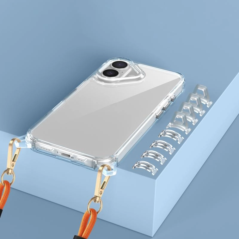 iPhone Uyumlu 16 Plus Kılıf Airbagli Takılabilir Askı Aparatlı Zore Snap Silikon Kapak