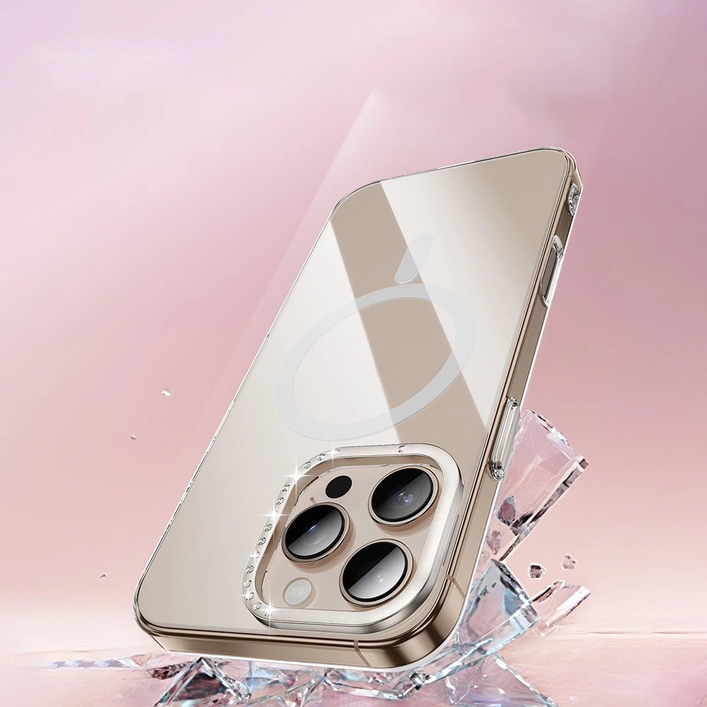 iPhone Uyumlu 16 Pro Max Kılıf M-safe Şarj Özellikli Kamera Standlı Zore Estop Kapak