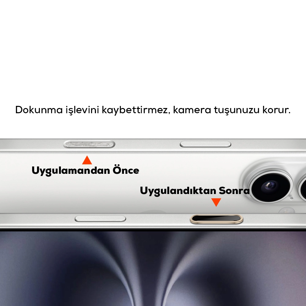 iPhone Uyumlu 16 Serisi Uyumlu Metal Alaşımlı Hassas Dokunmatik Kamera Denetim Butonu Koruyucu