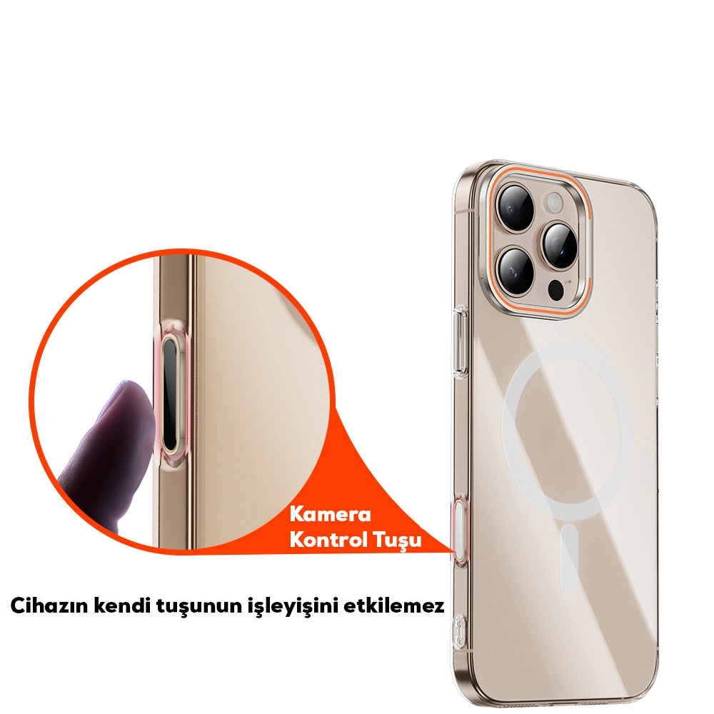 iPhone Uyumlu 16 Serisi Uyumlu Metal Alaşımlı Hassas Dokunmatik Kamera Denetim Butonu Koruyucu