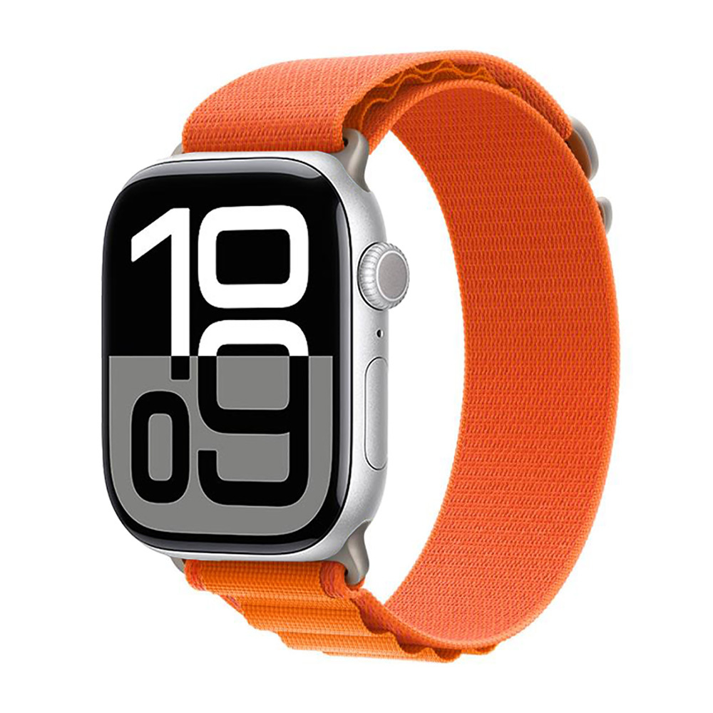 Watch 10 42mm Zore KRD-74 Hasır Kordon-Turuncu