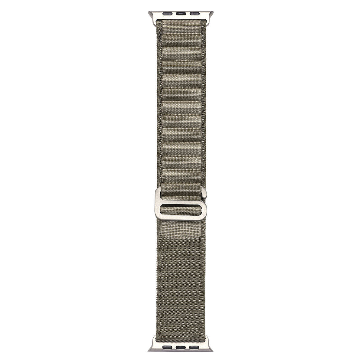 Watch 10 46mm Zore KRD-74 Hasır Kordon-Açık yeşil