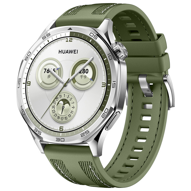 Huawei Uyumlu Watch GT 5 Zore KRD-128 Silikon Kordon-Yeşil