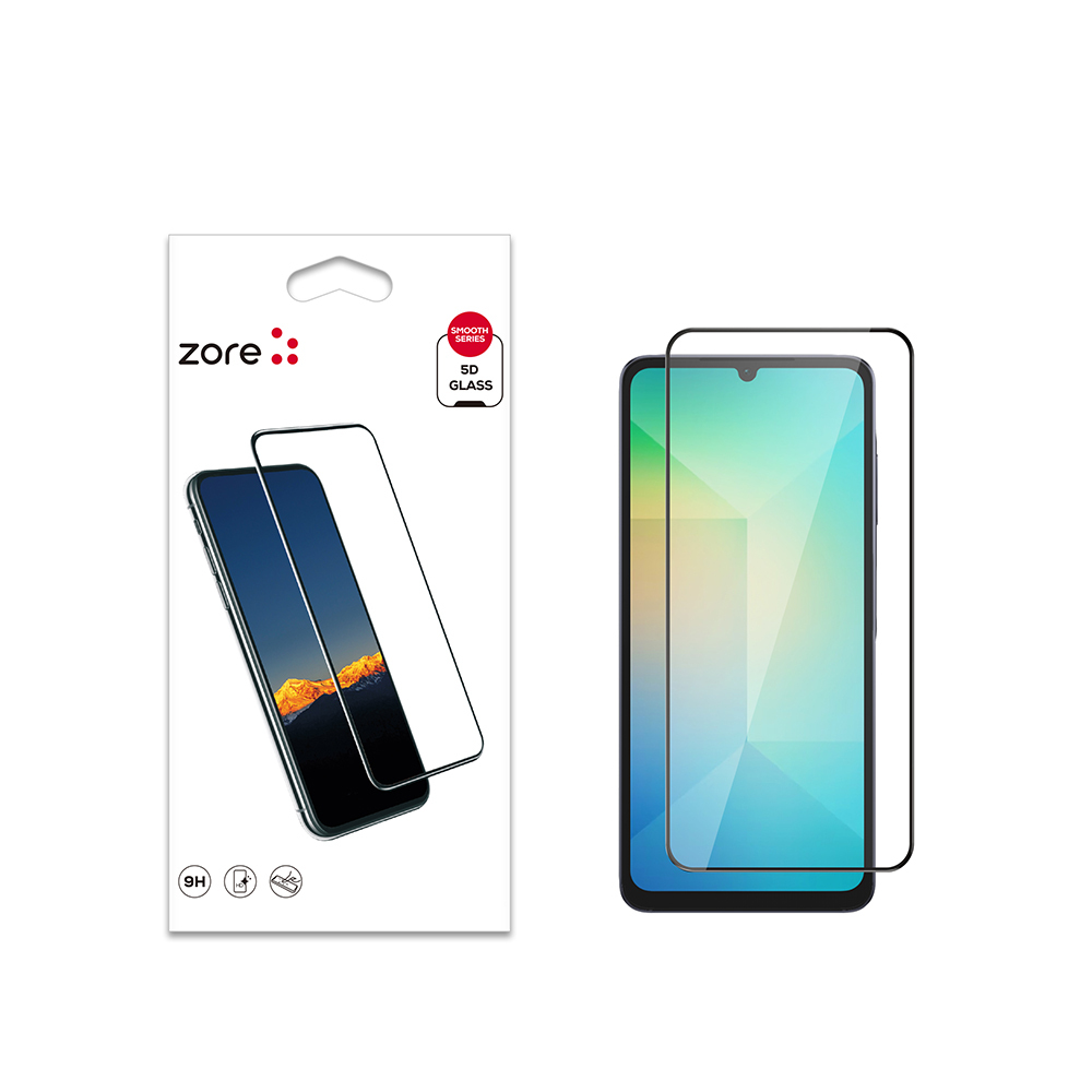 Galaxy Uyumlu A06 Zore Kenarları Kırılmaya Dayanıklı Cam Ekran Koruyucu