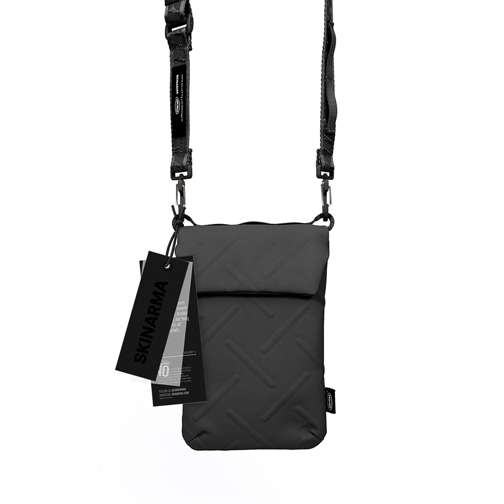 Skinarma%20Sling%20Pouch%20Juno%20Cross-Hatch%20Desenli%20Naylon%20Scout%20Boyun%20Askı%20Kayışlı%20Çapraz%20Vücut%20Çantası