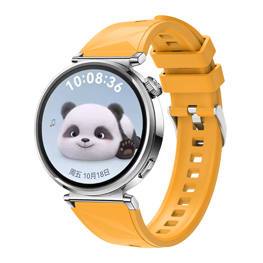 Huawei Uyumlu GT4 41mm Zore KRD-129 18mm Silikon Kordon Strap Kayış