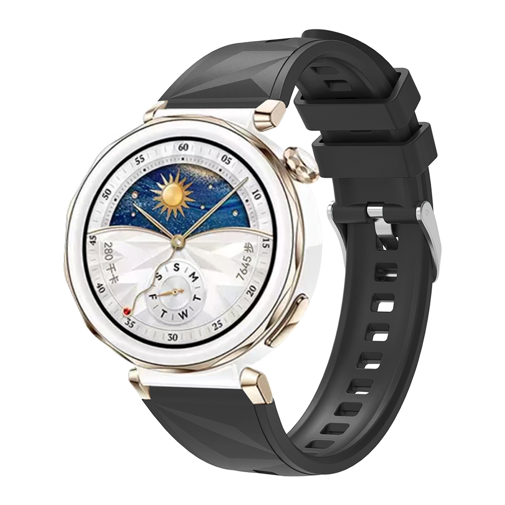 Huawei Uyumlu Watch GT 5 Pro 42mm Zore KRD-129 Silikon Kordon Strap Kayış