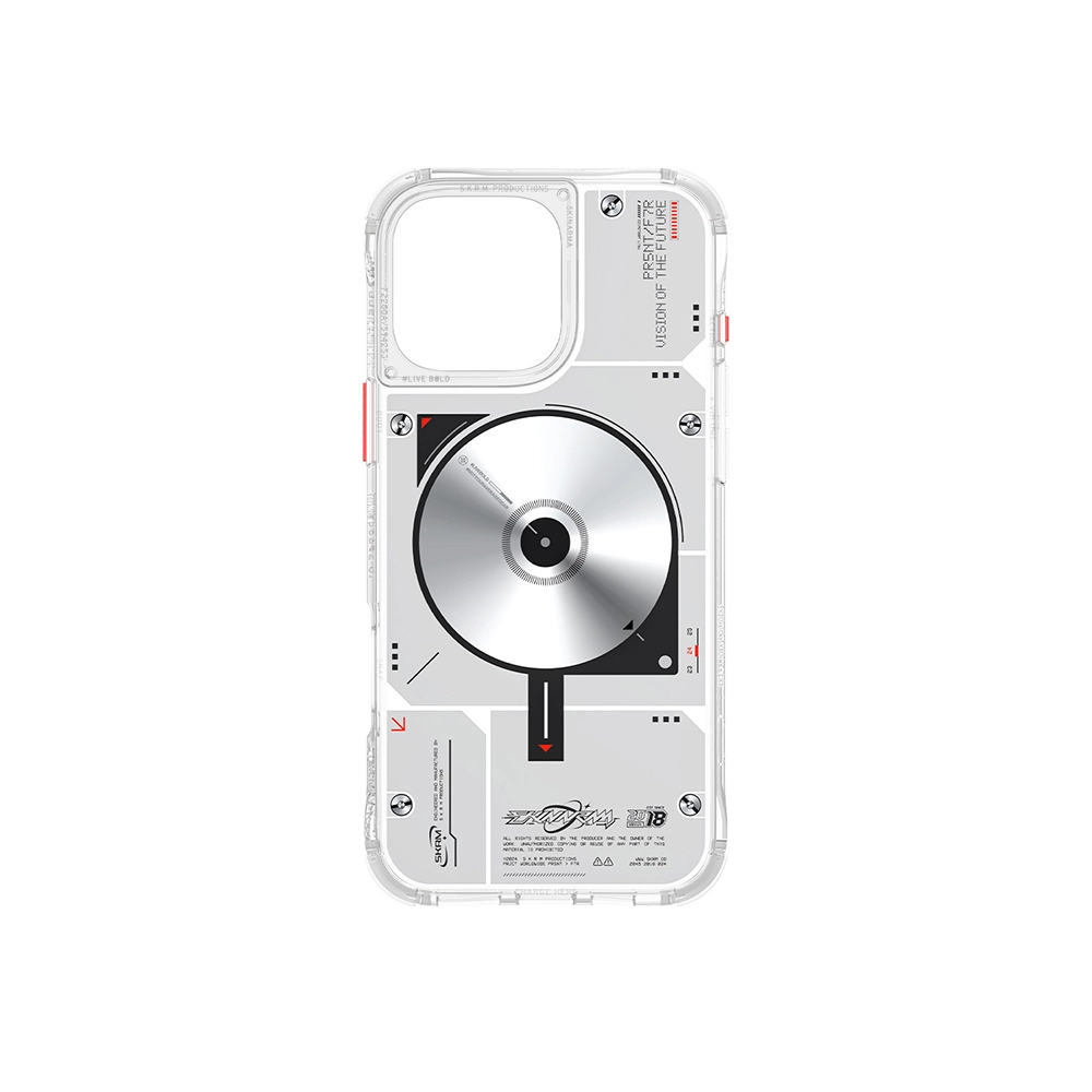 iPhone Uyumlu 16 Pro Max Kılıf M-safe Şarj Özellikli Disk Desenli Airbag Tasarımlı Skinarma Nova Kapak