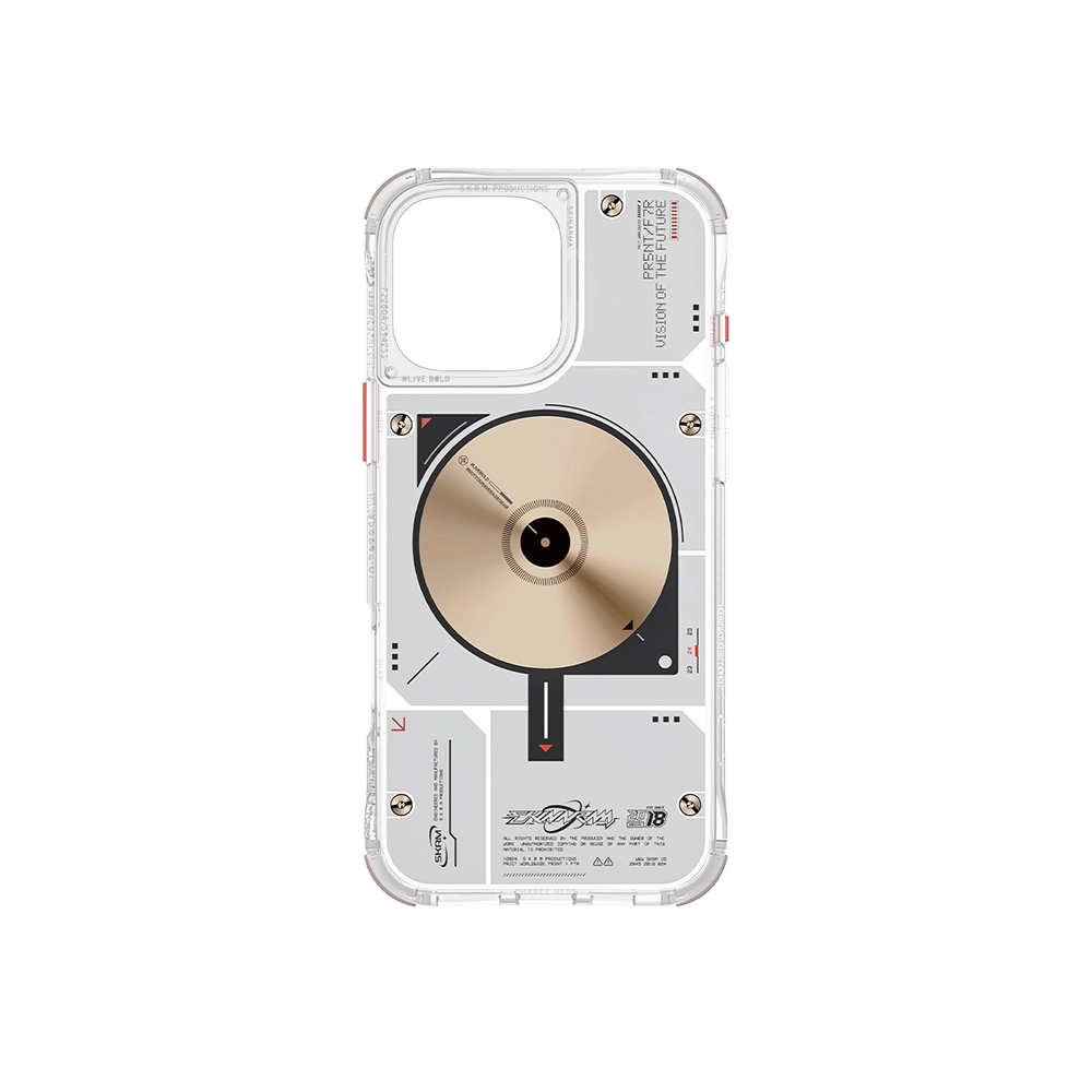 iPhone Uyumlu 16 Pro Max Kılıf M-safe Şarj Özellikli Disk Desenli Airbag Tasarımlı Skinarma Nova Kapak