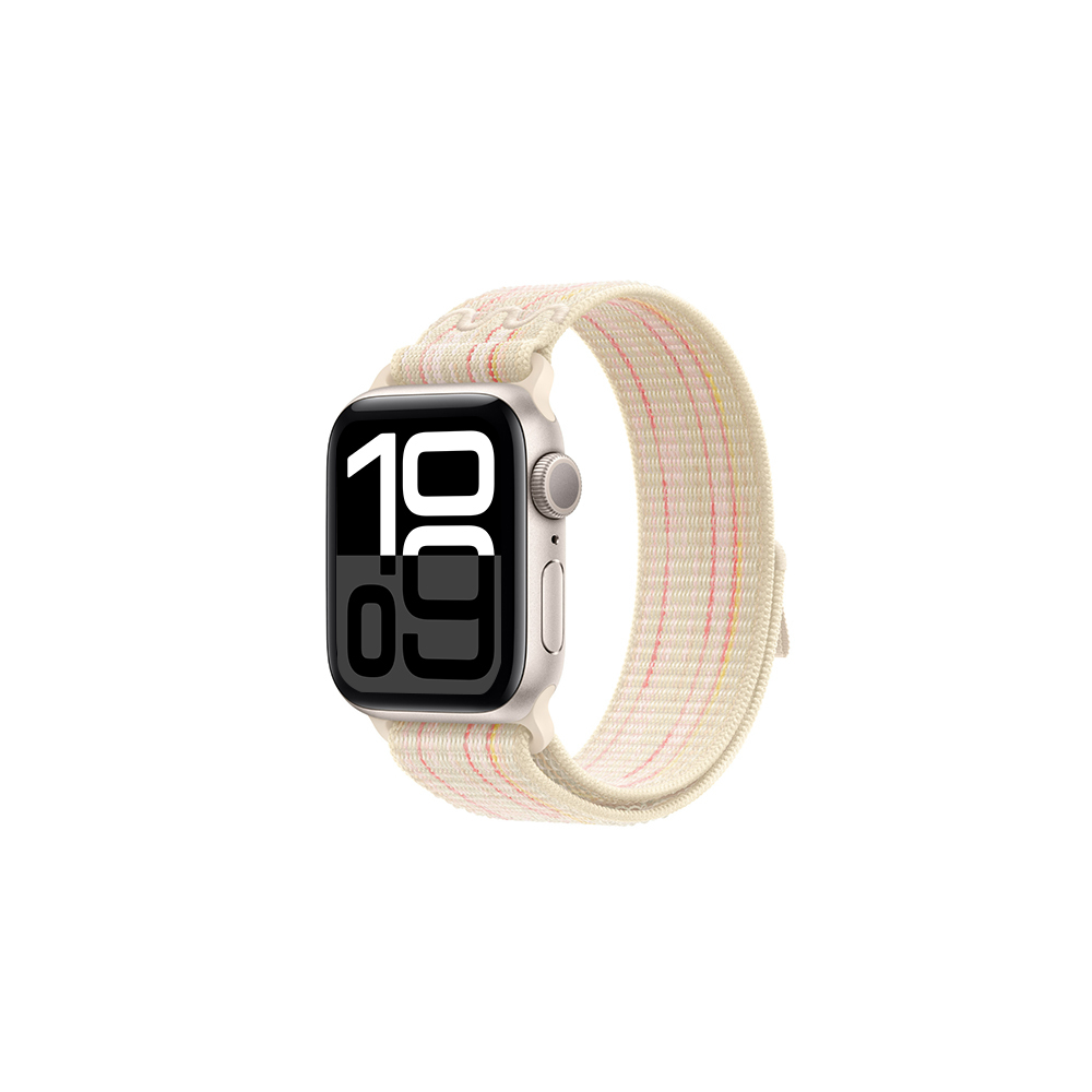 Watch 10 42mm KRD-91 Hasır Kordon Strap Kayış-Starlight-pembe
