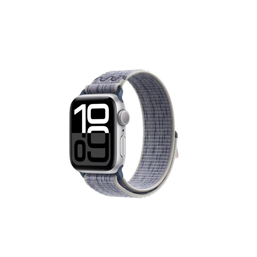 Watch 10 46mm KRD-91 Hasır Kordon Strap Kayış-Gri-mavi