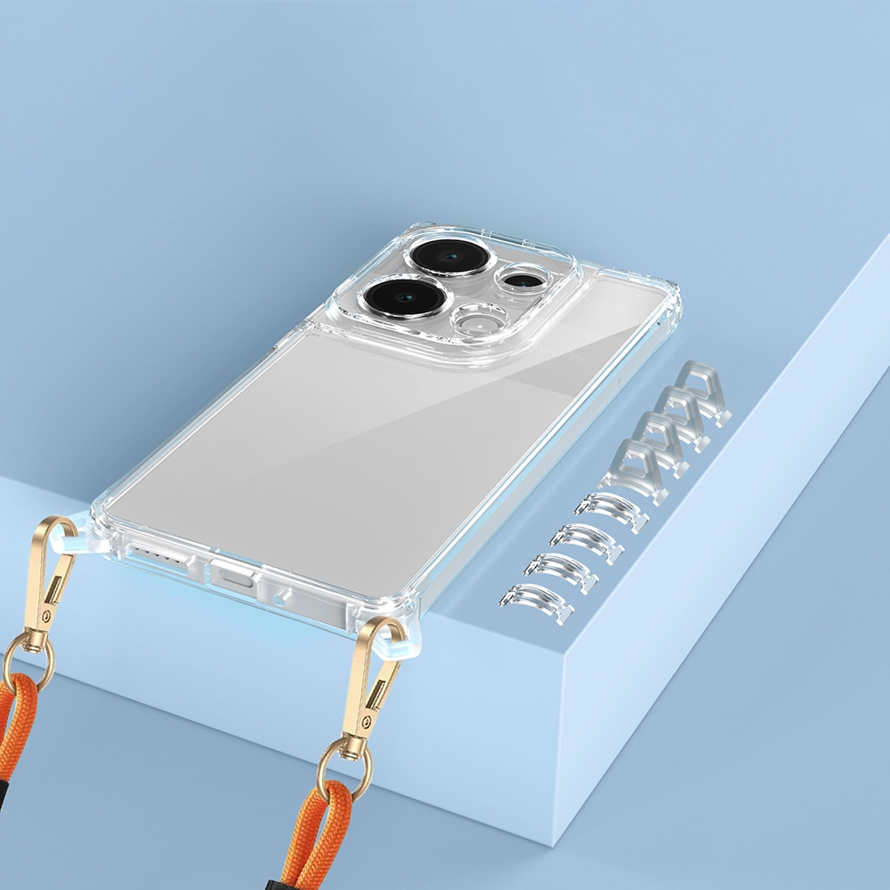 Xiaomi Uyumlu  Redmi Note 13 Pro 4G Kılıf Airbagli Takılabilir Askı Aparatlı Zore Snap Silikon Kapak