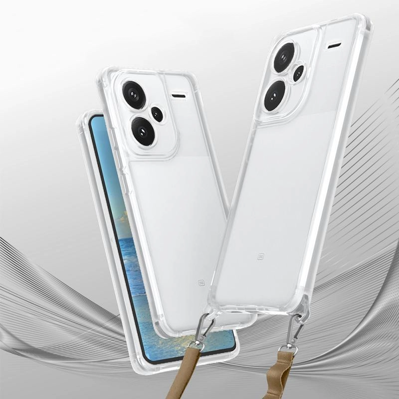 Xiaomi Uyumlu  Redmi Note 13 Pro Plus 5G Kılıf Airbagli Takılabilir Askı Aparatlı Zore Snap Silikon Kapak