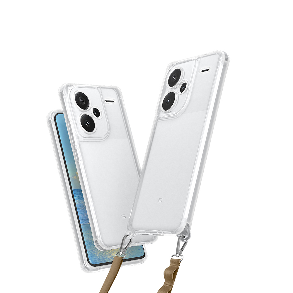 Xiaomi Uyumlu  Redmi Note 13 Pro Plus 5G Kılıf Airbagli Takılabilir Askı Aparatlı Zore Snap Silikon Kapak