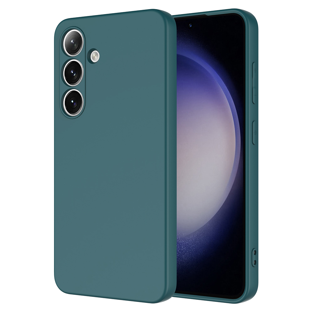 Galaxy Uyumlu S25 Plus Kılıf Zore Mara Lansman Kapak-Koyu yeşil